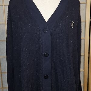 Tommy Hilfiger Women's Navy Blue Cardigan Sweater
